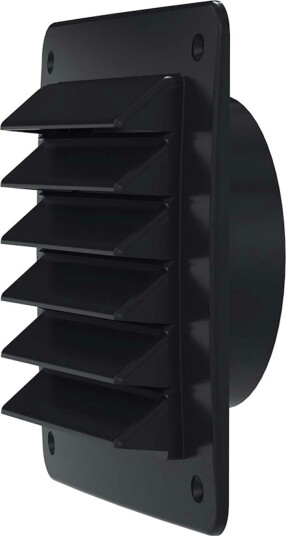 Ventilrist Fresh Plast med Stuss Sort
