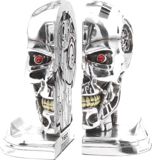 Terminator 2 Hodeskalle Bokstøtter 18 cm