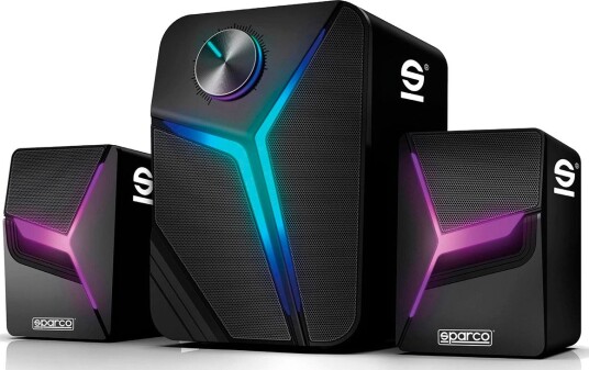 Sparco HEADLIGHTPRO 2.1 Gaming PC-høyttalere 3.5mm/USB