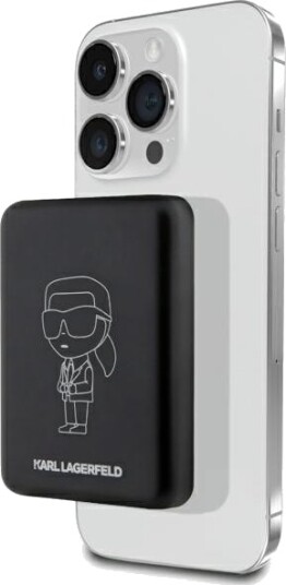 Karl Lagerfeld 3000 mAh MagSafe-kompatibel Powerbank - Svart