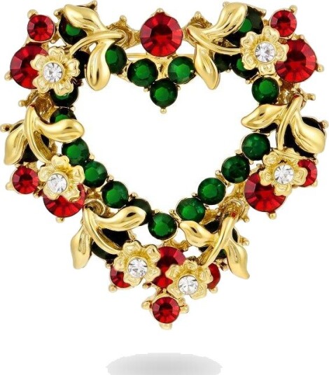 Pan Jewelry Julenål med hjertekrans