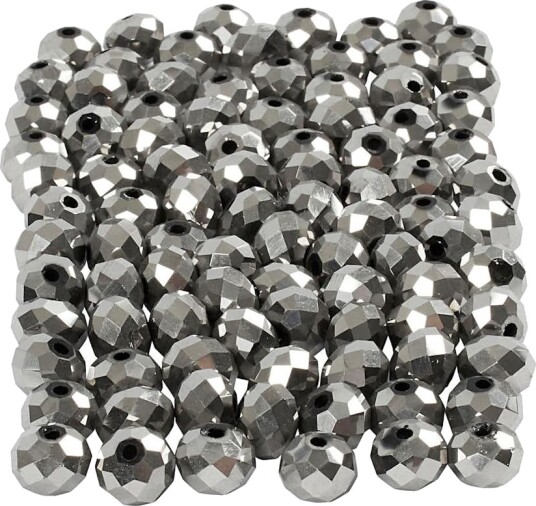 Facettperler Creativ Company Str 5x6 mm Hullstr 1 mm 100 stk/1 Pk