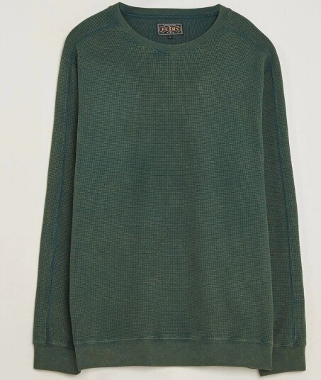 BEAMS PLUS Fade Thermal Crew Green