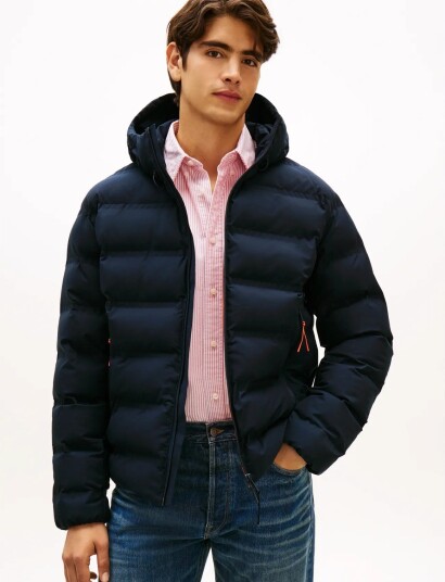 Tommy Hilfiger Tech Heat Sealed Jkt Navy L Tommy Hilfiger Tech Heat Sealed Jkt Navy L