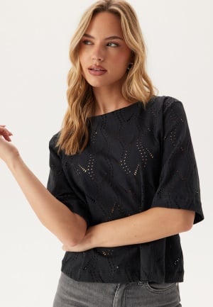 Object Collectors Item Objava 2/4 LO O-NECK TOP LO O Black S
