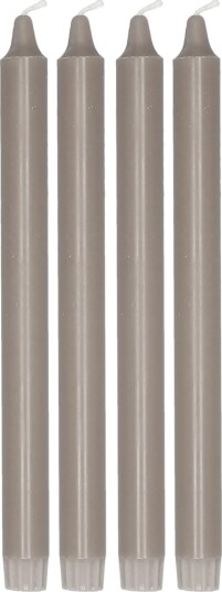 Scandi Essentials Ambiance kronelys 4 pakning 27 cm Taupe
