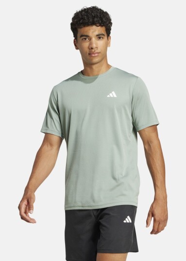 Adidas Tr-Es Base T Silgrn/White L Løpe-T-Shirts Adidas Tr-Es Base T Silgrn/White L Løpe-T-Shirts