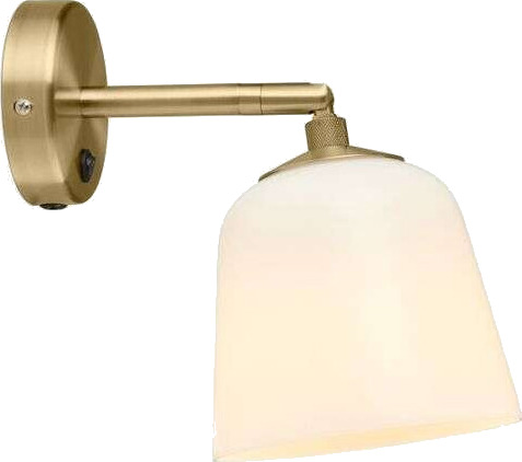 Halo Design Room 49 Vegglampe Antique Brass/Opal