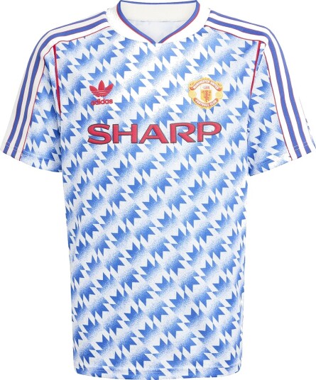 Adidas Originals Fotballdrakt Manchester United 90 Borte H Adidas Performance 16 år 176 Fotballtrøye Blå Hvit