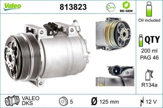 AC-kompressor VALEO 813823