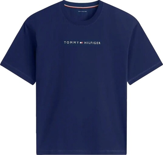 Tommy Hilfiger Ss Tee Cont. Logo   RICH NAVY   M