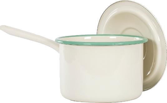 Kockums Jernverk - Gryte m/håndtak 2,3L krem