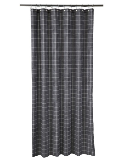 compliments Room Shower Curtain W/Eyelets 200 Cm - Grey - 140X200CM