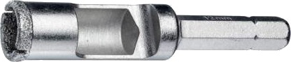 Metabo 627544000, Drill, Diamantdrillbor, Høyrehåndsrotasjon, 1,4 Cm, 60 Mm, Glass, Marmor, Porselen, Flis