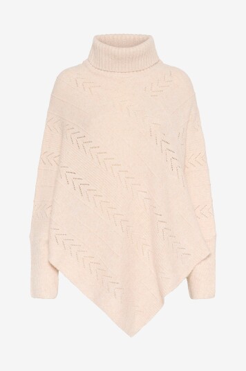Cream - Poncho crHoliday Turtelneck - Flerfarget