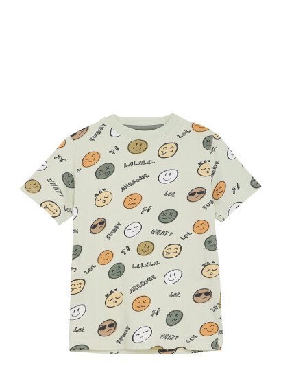 Minymo T-Shirt Ss Aop Green 116 Minymo T-Shirt Ss Aop Green 116