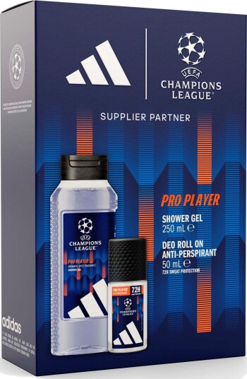 Adidas Gift Set UEFA Pro Player Shower Gel 250 ml + Roll On 50 ml 0 st