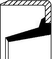 Akseltetningsring, girmekanisme CORTECO 01017792B