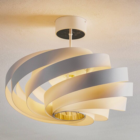 Euluna Vento taklampe hvit metall Ø 50 cm