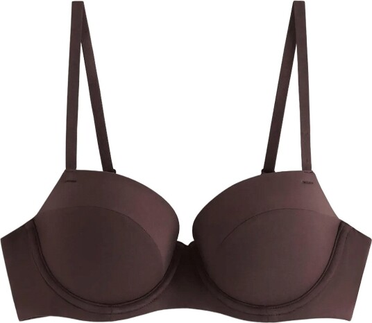 Lindex Push-Up Balconette Bra - Brown - 70 C