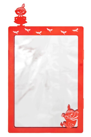 Pluto Design  Mummi veggspeil 15,5x27 cm Lille My rød