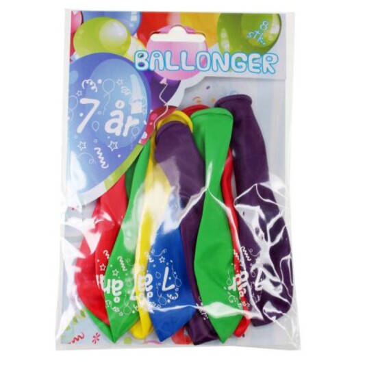 Tinka Ballonger 8-pakning - 7 år