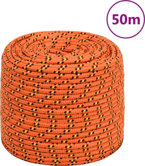  Båttau oransje 10 mm 50 m polypropylen