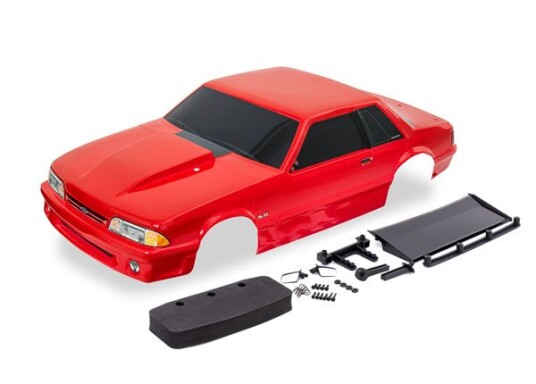 Traxxas 9421R Body Ford Mustang Drag Slash Red Traxxas 9421R Body Ford Mustang Drag Slash Red