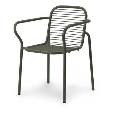 Normann Copenhagen Vig Utendørsstol med Armlener Grønn Normann Copenhagen Vig Utendørsstol med Armlener Grønn
