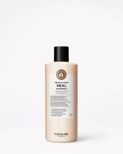 Maria Nila Heal Shampoo 350ml - Anti-flass og Fuktgivende for Sensitiv Hodebunn Maria Nila Heal Shampoo 350ml - Anti-flass og Fuktgivende for Sensitiv Hodebunn