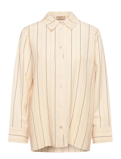 Rue de Tokyo Seira Striped Tencel Cream M Rue de Tokyo Seira Striped Tencel Cream M