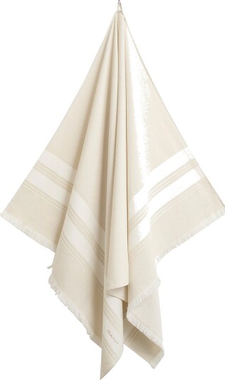 Gant Home Badehåndkle Stripe Hammam Beige Gant Home Badehåndkle Stripe Hammam Beige