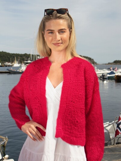 24-47c Moselle jakke dyp rød 24-47c Moselle jakke dyp rød