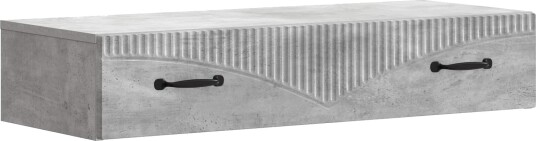 vidaXL Vegghengt Sidebord Betonggrå 87,5 x 34,5 x 17 cm Konstruert tre