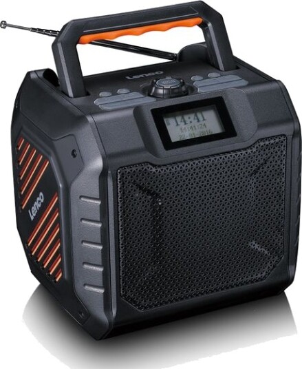 Lenco ODR-160GY Bærbar DAB+ Radio med Bluetooth - Grå Lenco ODR-160GY Bærbar DAB+ Radio med Bluetooth - Grå