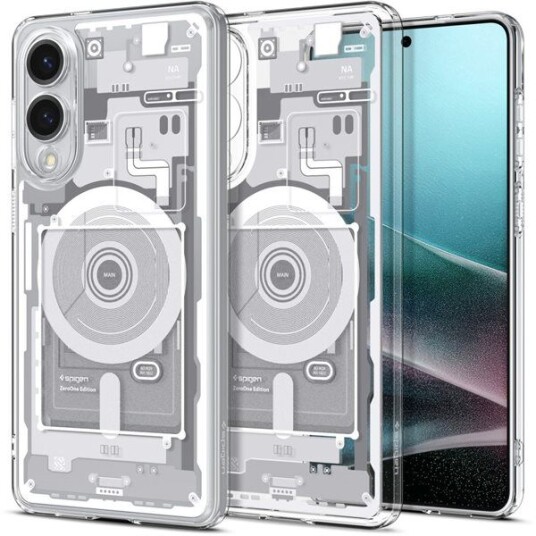 Spigen Ultra Hybrid Mobildeksel for Samsung Galaxy S25 Edge med MagSafe - Hvit