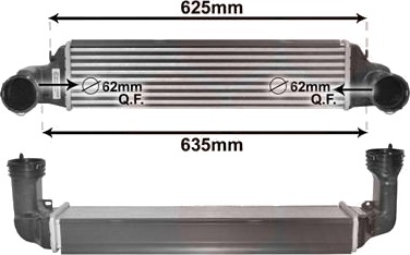 VAN WEZEL 06004280 Intercooler