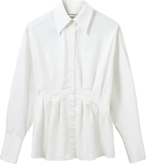 Sofie Schnoor Mikrasw Fitted Shirt With Pleats White 38
