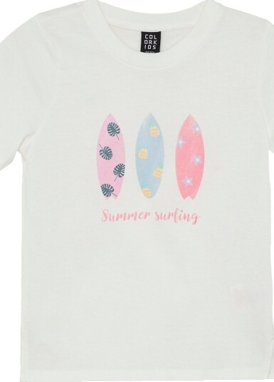 Color Kids T skjorte   Snow White m. Trykk   Color Kids   6 år 116   T skjorte   Hvit