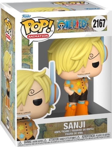 Funko POP One Piece Sanji Actionfigur i Displayeske