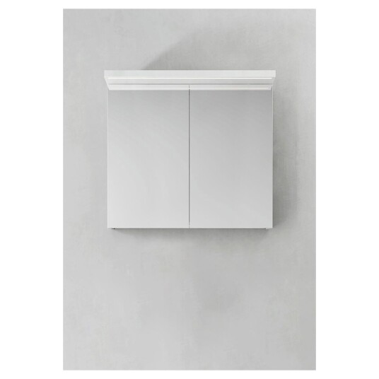 Hafa Store 800 Speilskap m/2 dører 80x73x24 cm Hvit Matt