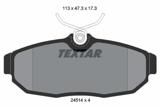 Bremseklosser TEXTAR 2451401