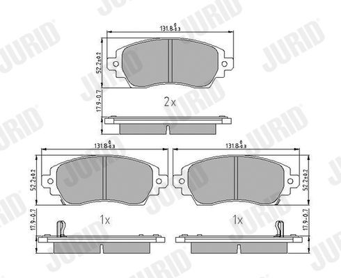 Bremseklosser JURID 573720J Bremseklosser JURID 573720J