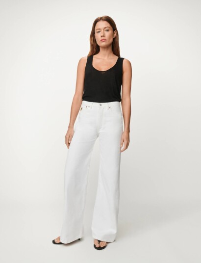 Lois Jeans Lindsay Palazzo White 25 x 32