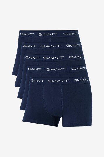 Gant Boksershorts Trunk 5 pakning Blå Gant Boksershorts Trunk 5 pakning Blå