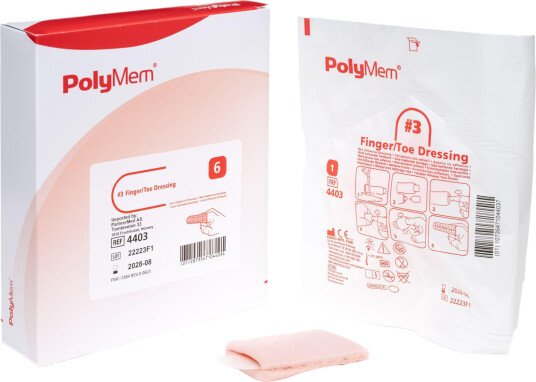 PolyMem Finger & Tå bandasje str. L 67-77 mm 6 stk