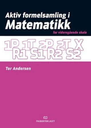 Aktiv Formelsamling I Matematikk Av Tor Andersen