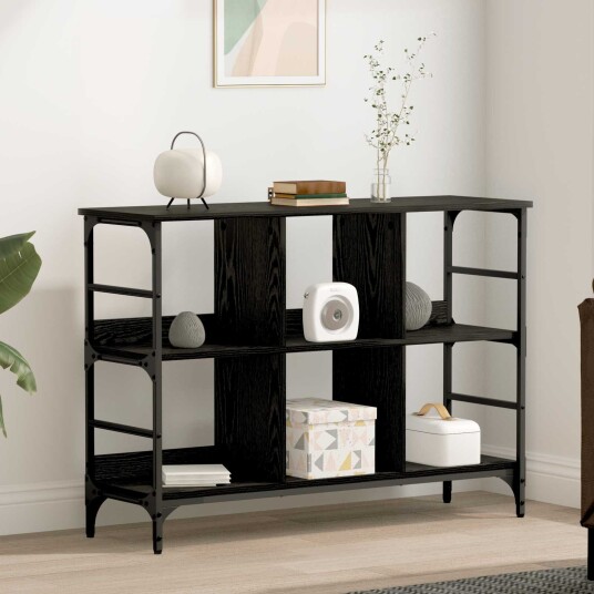 Serviesskap Svart 102 x 32 x 73.5 cm Konstruert tre Serviesskap Svart 102 x 32 x 73.5 cm Konstruert tre