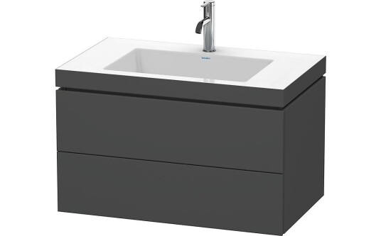 Duravit L-Cube Servantskap m/2 skuffer 800x500x480 mm Grafitt Matt