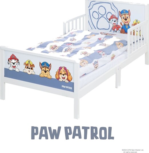 Paw Patrol Toddler-Complete Bed Paw Patrol - White - 75X 145X 63CM Paw Patrol Toddler-Complete Bed Paw Patrol - White - 75X 145X 63CM